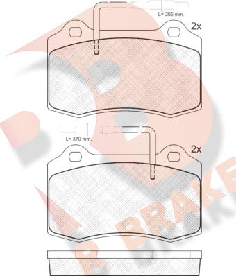 R Brake RB1211 - Kit pastiglie freno, Freno a disco autozon.pro