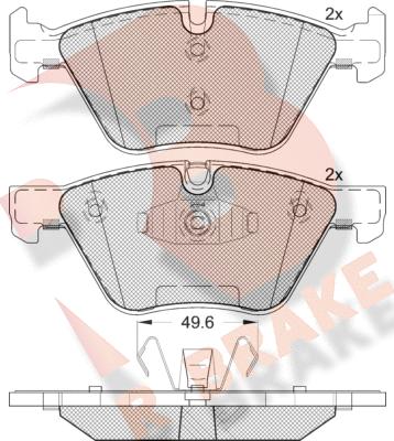 R Brake RB1795 - Kit pastiglie freno, Freno a disco autozon.pro