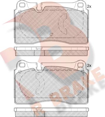 R Brake RB1791-203 - Kit pastiglie freno, Freno a disco autozon.pro