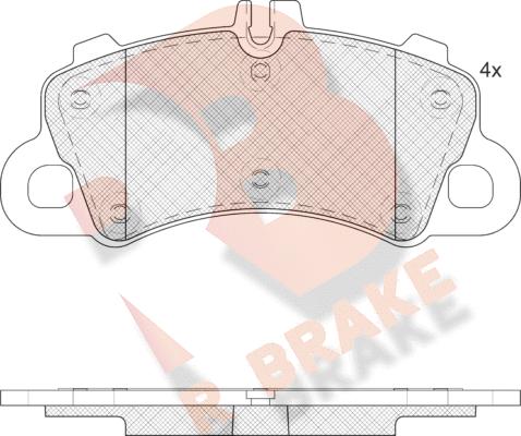 R Brake RB2459 - Kit pastiglie freno, Freno a disco autozon.pro