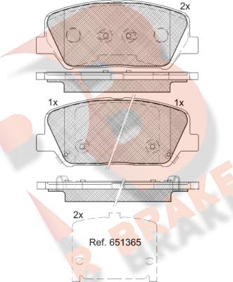 R Brake RB2090 - Kit pastiglie freno, Freno a disco autozon.pro