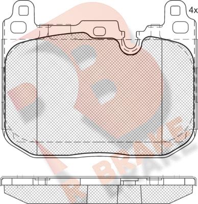 R Brake RB2093-208 - Kit pastiglie freno, Freno a disco autozon.pro