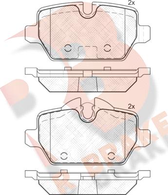 R Brake RB2008 - Kit pastiglie freno, Freno a disco autozon.pro