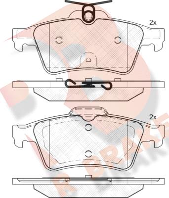 R Brake RB2013 - Kit pastiglie freno, Freno a disco autozon.pro