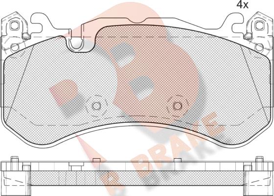 R Brake RB2079-204 - Kit pastiglie freno, Freno a disco autozon.pro