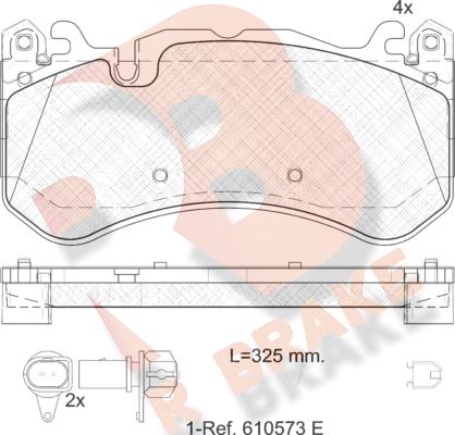 R Brake RB2079-203 - Kit pastiglie freno, Freno a disco autozon.pro