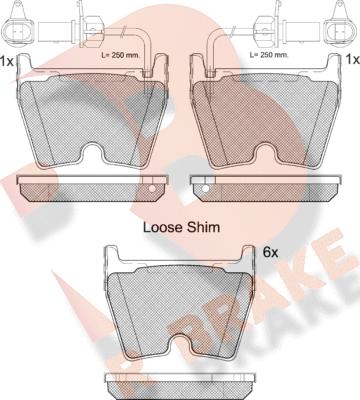 R Brake RB2113-202 - Kit pastiglie freno, Freno a disco autozon.pro