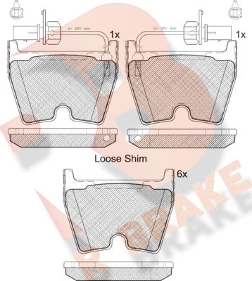 R Brake RB2113 - Kit pastiglie freno, Freno a disco autozon.pro