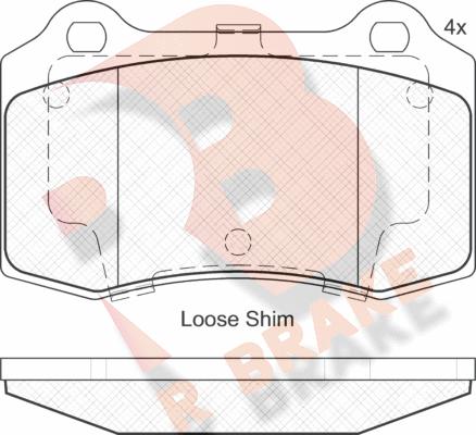 R Brake RB2117 - Kit pastiglie freno, Freno a disco autozon.pro