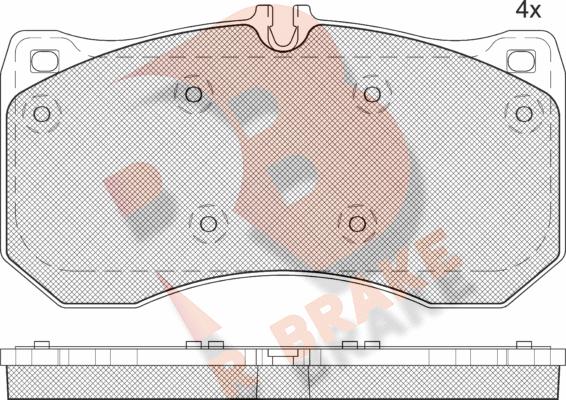 R Brake RB2185 - Kit pastiglie freno, Freno a disco autozon.pro