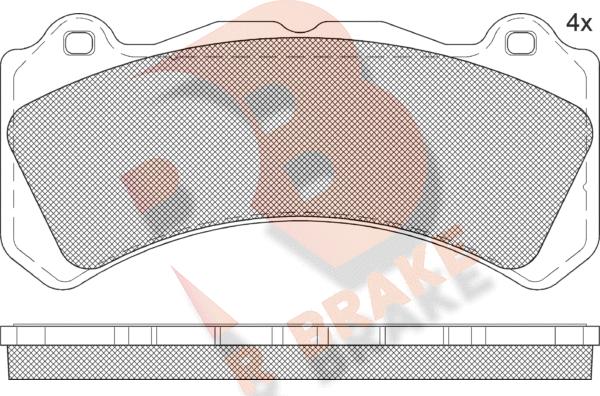 R Brake RB2377 - Kit pastiglie freno, Freno a disco autozon.pro