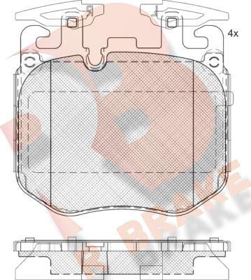 R Brake RB2265 - Kit pastiglie freno, Freno a disco autozon.pro