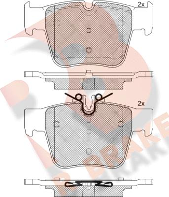 R Brake RB2271 - Kit pastiglie freno, Freno a disco autozon.pro