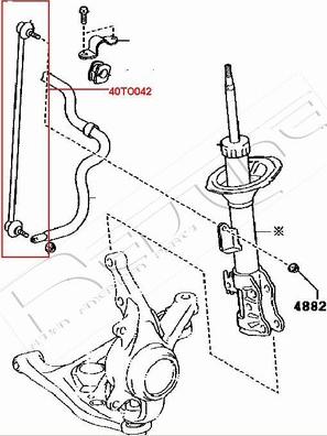 Red Line 40TO042 - Asta / Puntone, Stabilizzatore autozon.pro