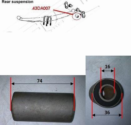 Red Line 43DA007 - Bronzina cuscinetto, Molla a balestra autozon.pro