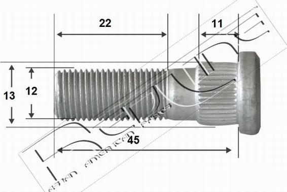 Red Line 73HY007 - Perno, Asta di reazione autozon.pro