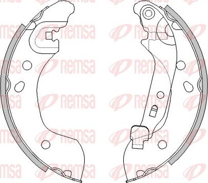 Remsa 4536.00 - Ganascia freno autozon.pro