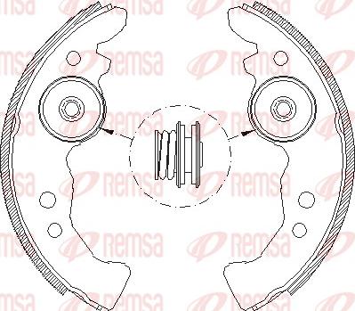 Remsa 4617.00 - Ganascia freno autozon.pro