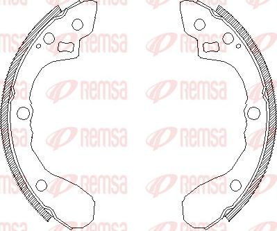 Remsa 4080.00 - Ganascia freno autozon.pro