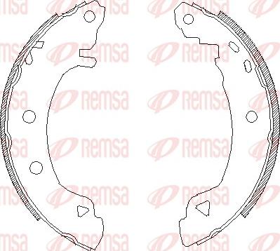 Remsa 4182.04 - Ganascia freno autozon.pro