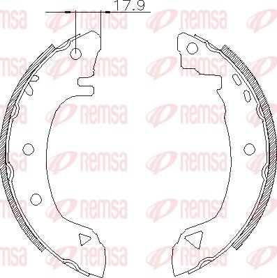 Remsa 4182.01 - Ganascia freno autozon.pro