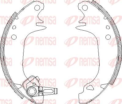 Remsa 4130.00 - Ganascia freno autozon.pro