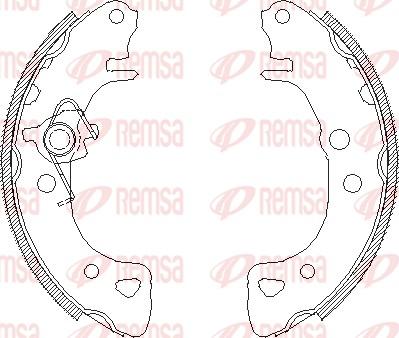 Remsa 4126.00 - Ganascia freno autozon.pro