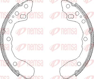 Remsa 4344.00 - Ganascia freno autozon.pro