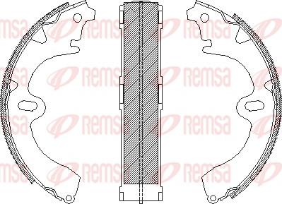 Remsa 4345.00 - Ganascia freno autozon.pro