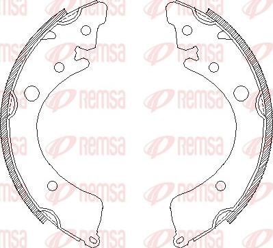 Remsa 4350.00 - Ganascia freno autozon.pro