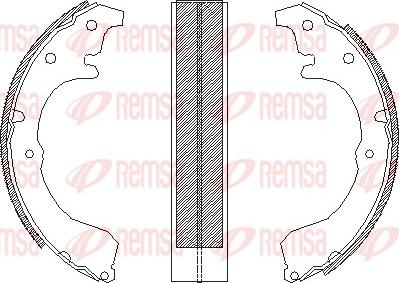 Remsa 4333.00 - Ganascia freno autozon.pro