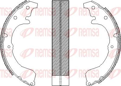 Remsa 4321.00 - Ganascia freno autozon.pro