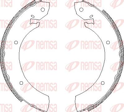 Remsa 4250.01 - Ganascia freno autozon.pro