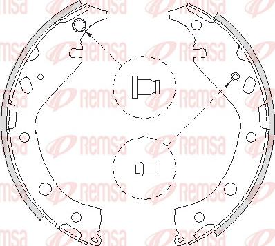 Remsa 4207.00 - Ganascia freno autozon.pro