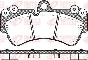 Remsa 0994.00 - Kit pastiglie freno, Freno a disco autozon.pro