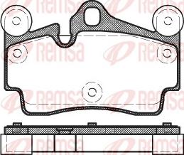 Remsa 0996.00 - Kit pastiglie freno, Freno a disco autozon.pro