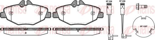 Remsa 0990.02 - Kit pastiglie freno, Freno a disco autozon.pro