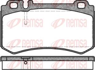 Remsa 0993.00 - Kit pastiglie freno, Freno a disco autozon.pro