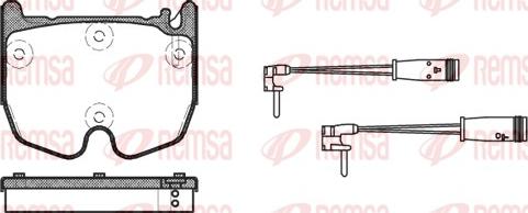 Remsa 0992.02 - Kit pastiglie freno, Freno a disco autozon.pro