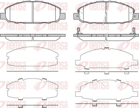 Remsa 09970.2 - Kit pastiglie freno, Freno a disco autozon.pro