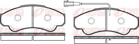 Remsa 0959.01 - Kit pastiglie freno, Freno a disco autozon.pro