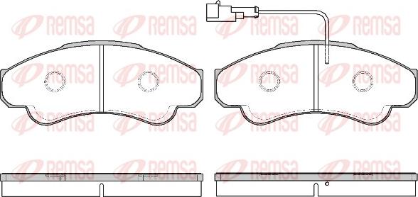 Remsa 0959.11 - Kit pastiglie freno, Freno a disco autozon.pro