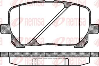 Remsa 0954.00 - Kit pastiglie freno, Freno a disco autozon.pro