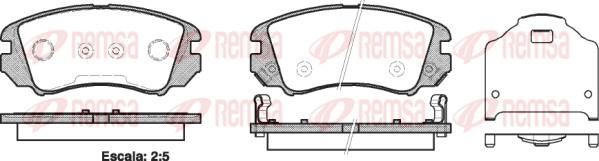 Remsa 0953.22 - Kit pastiglie freno, Freno a disco autozon.pro