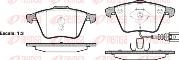 Remsa 0964.41 - Kit pastiglie freno, Freno a disco autozon.pro