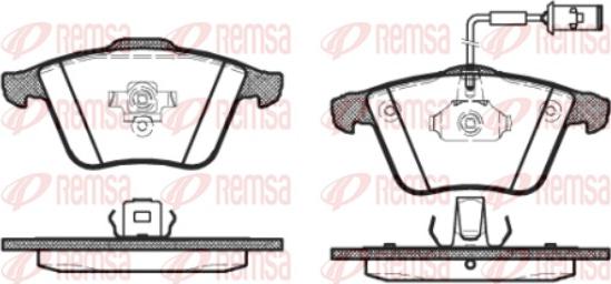 Remsa 0964.52 - Kit pastiglie freno, Freno a disco autozon.pro