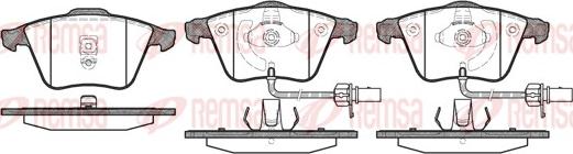 Remsa 0964.02 - Kit pastiglie freno, Freno a disco autozon.pro