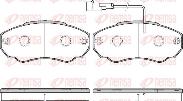 Remsa 0960.21 - Kit pastiglie freno, Freno a disco autozon.pro