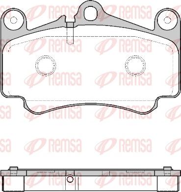 Remsa 0981.00 - Kit pastiglie freno, Freno a disco autozon.pro