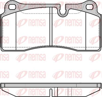 Remsa 0983.40 - Kit pastiglie freno, Freno a disco autozon.pro